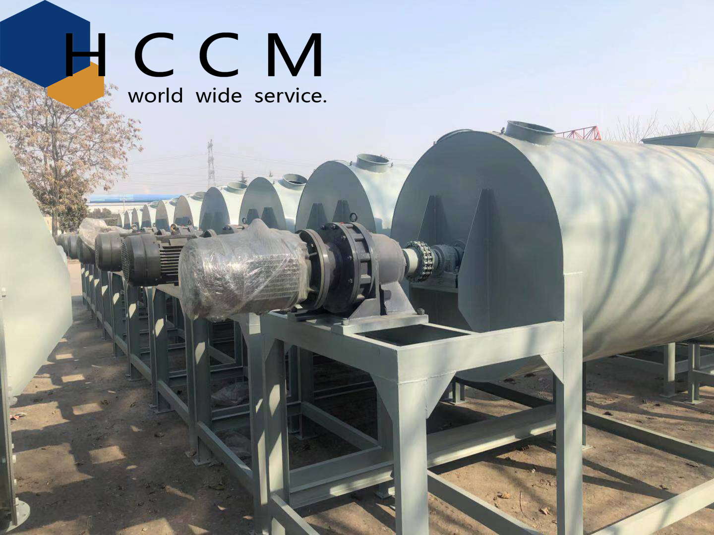 Dry powder ribbon mixer mortar production equipment