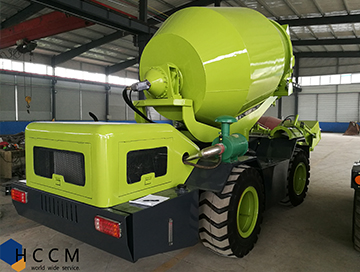 self-loading concrete mixer truck