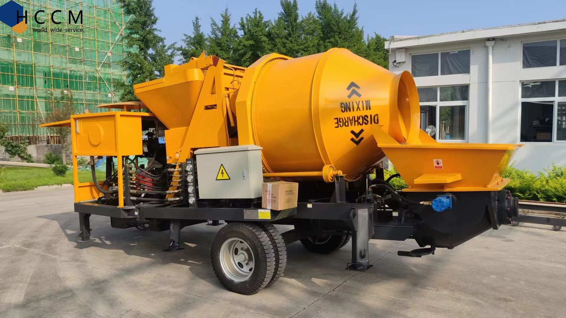 40 diesel combined concrete mixer with pump delivery from HCCM