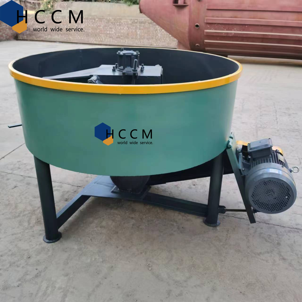 Hot Selling Vertical Concrete Cement Pan Mixer Flat Mouth Mixer