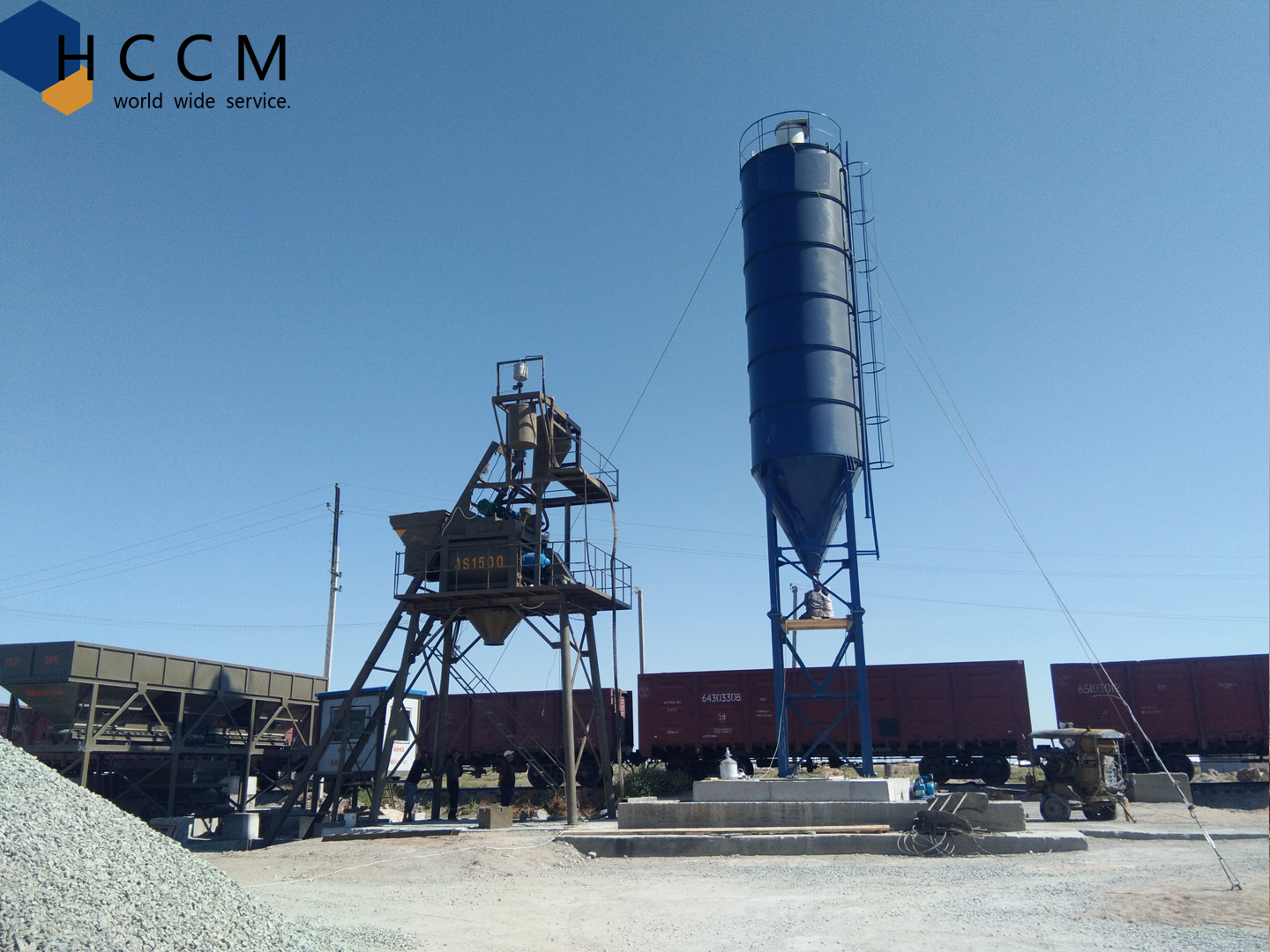 Fully Automatic Stationary Concrete Batching Plant