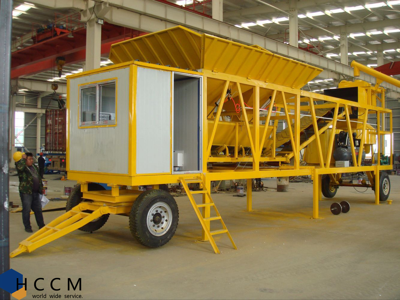 Portable concrete batching plant -HCCM