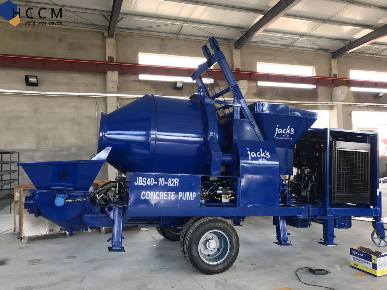 40m3/H Top Mobile Diesel Concrete Mixer Pump