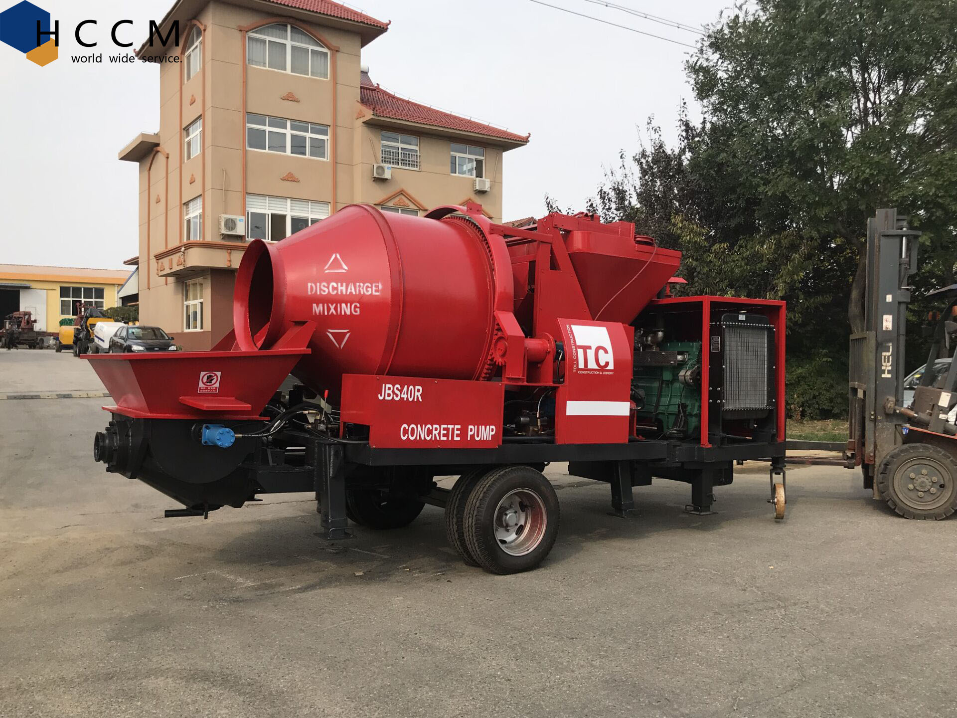 JBS30 Diesel Concrete Pump Concrete Mixer Pump machine