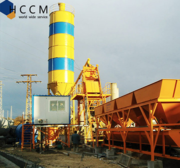 Hzs60 60CBM Concrete Batching Plant With Pld1600 Batching Machine