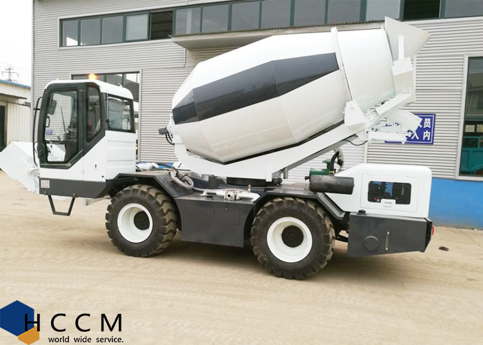 3.5 cbm self loading concrete mixer truck mobile mixer