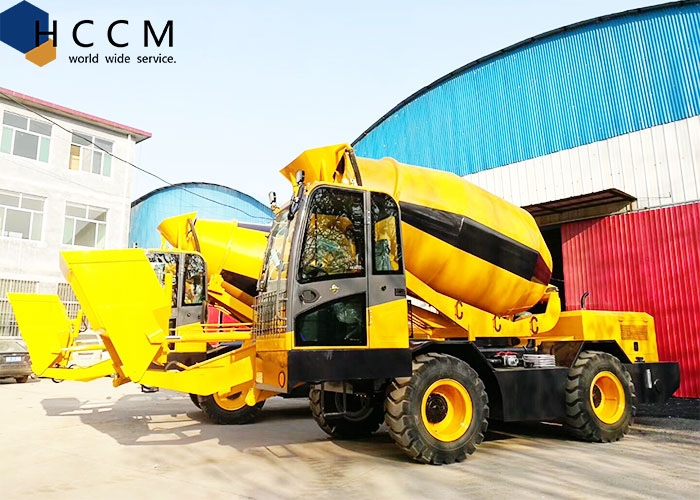 4m3 Self Loading Concrete Mixer Truck HCCM machine